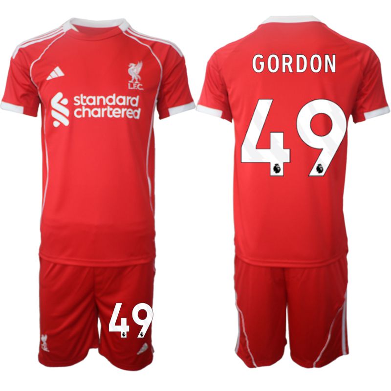 Men 2025-2026 Season Club Liverpool home red 49 Soccer Jersey